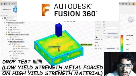 drop test simulation fusion 360|drop test fusion 360.